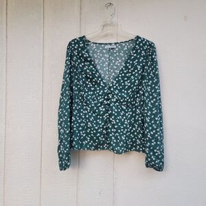 Reformation  Nell Ditzy Floral Top Size 14 ( L /XL) Cottage Core Prairie